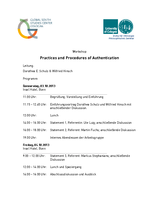 Flyer "Practices and Procedures of Authentication"
